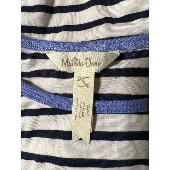 Matilda Jane Striped Pullover 3/4 Sleeve Knit Shirt Size Small - Picture 4 of 4